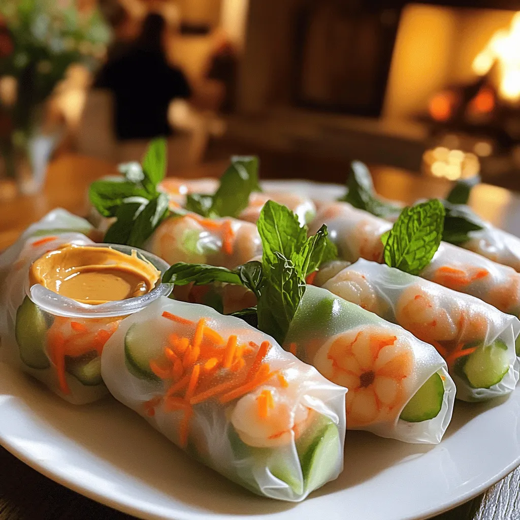 Rouleaux de Printemps aux Crevettes are fresh spring rolls filled with shrimp and veggies. They are also known as rouleaux de printemps frais or rouleaux de printemps vietnamiens. These rolls are light, tasty, and perfect for warm days or gatherings.
