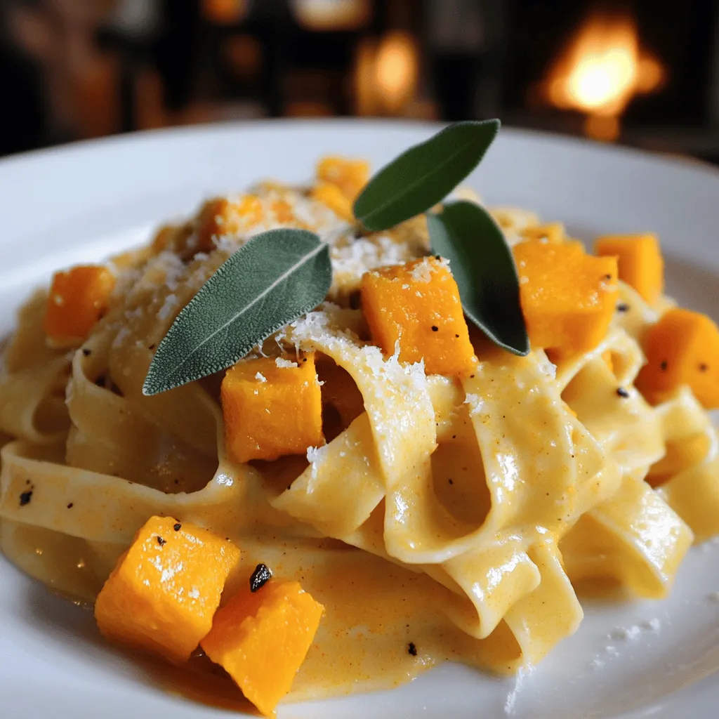 For making Pâtes Crémeuses à la Courge Butternut, you need a few key ingredients. The main star is, of course, butternut squash. It gives the dish its rich and creamy flavor.