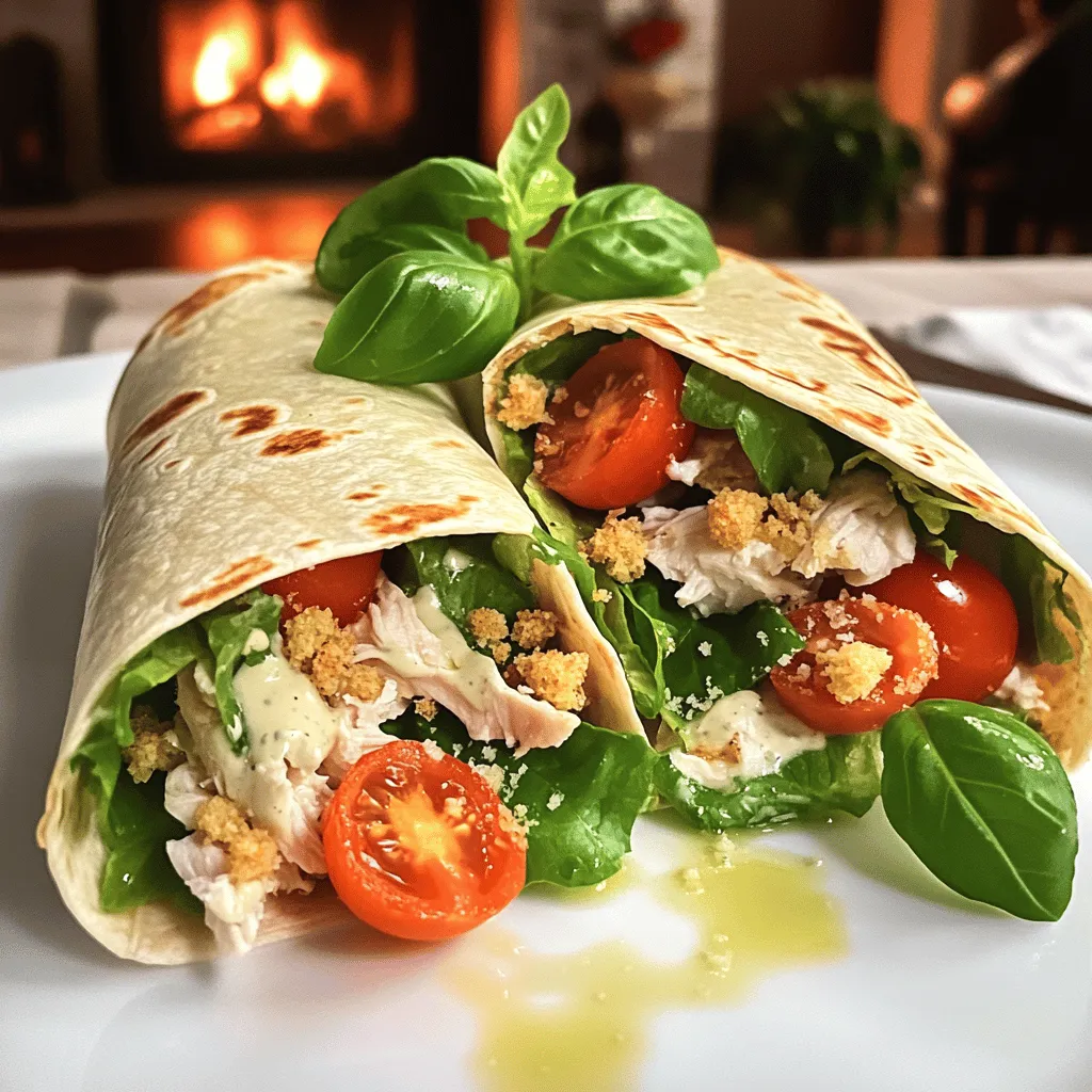 The key to a tasty Wrap Poulet César lies in fresh ingredients. Here’s what you need:
