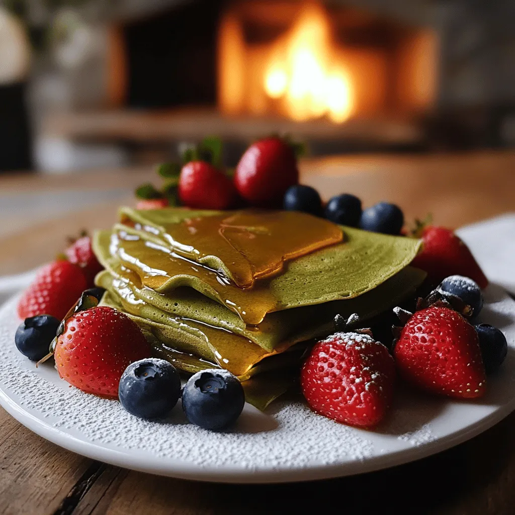 To make crêpes au thé matcha, you need a few key ingredients. The main items are all-purpose flour, matcha green tea powder, eggs, milk, sugar, salt, and melted butter. Each ingredient plays a role in the flavor and texture of the crêpes.
