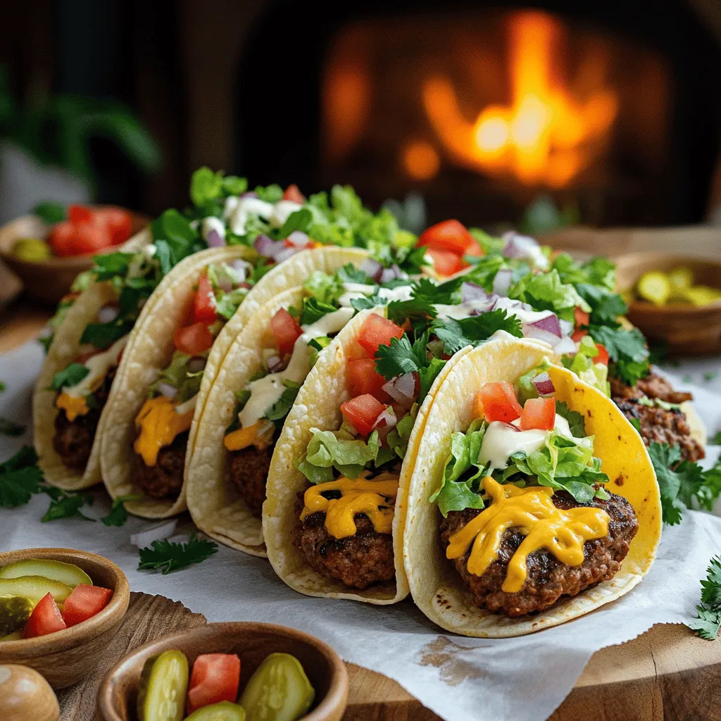 Smash burger tacos are a fun mix of two great dishes. They bring the best of both worlds. People love the crispy edges of smash burgers. They also enjoy the soft bite of a taco. This fusion creates a new flavor that excites taste buds.