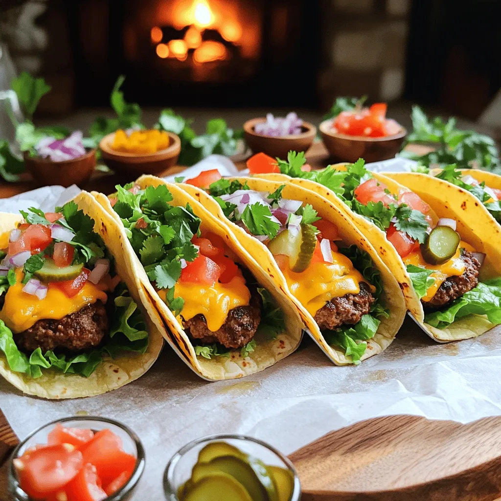Smash burger tacos are a fun mix of two great dishes. They bring the best of both worlds. People love the crispy edges of smash burgers. They also enjoy the soft bite of a taco. This fusion creates a new flavor that excites taste buds.