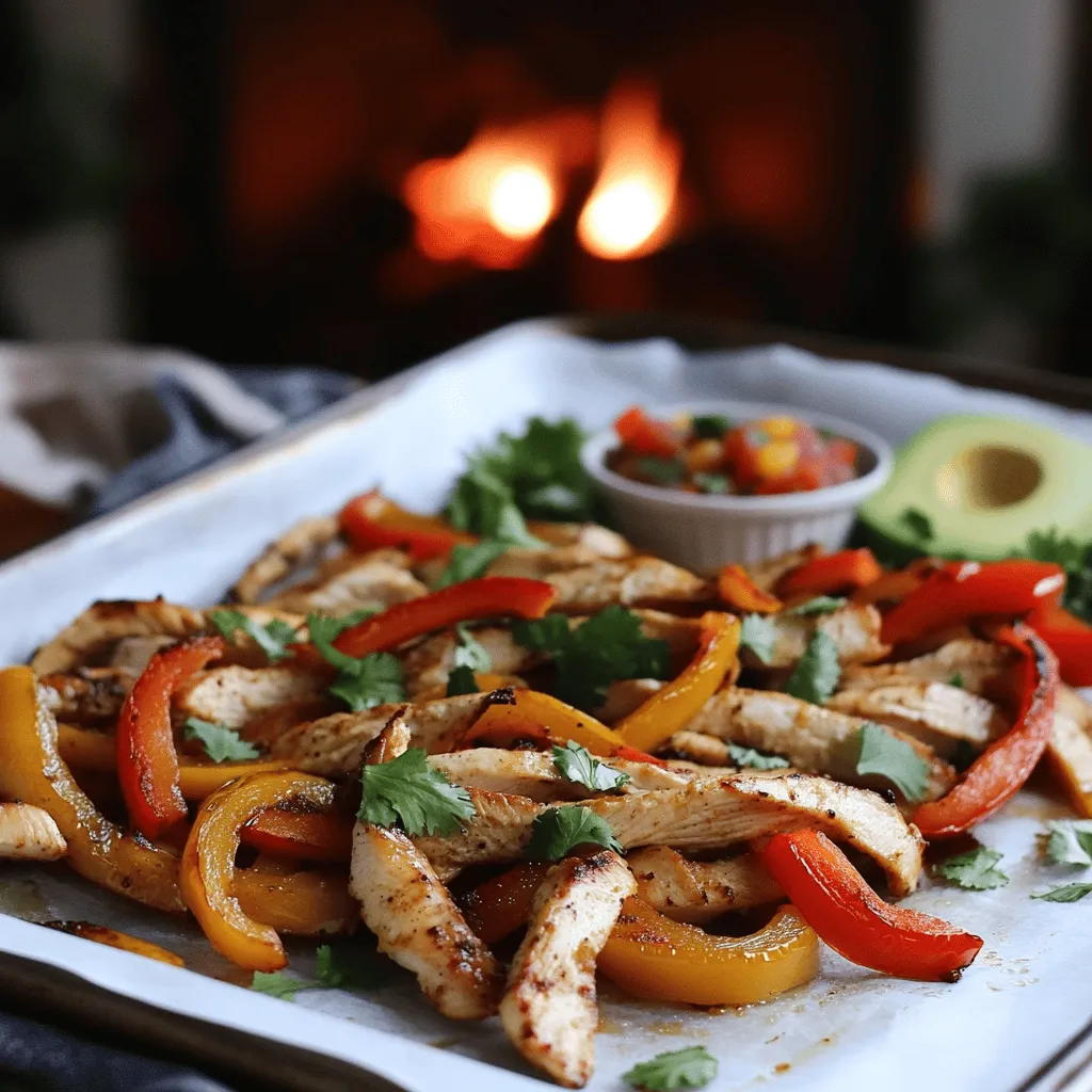 To make sheet pan chicken fajitas, you need simple, fresh ingredients. The primary ingredients are: