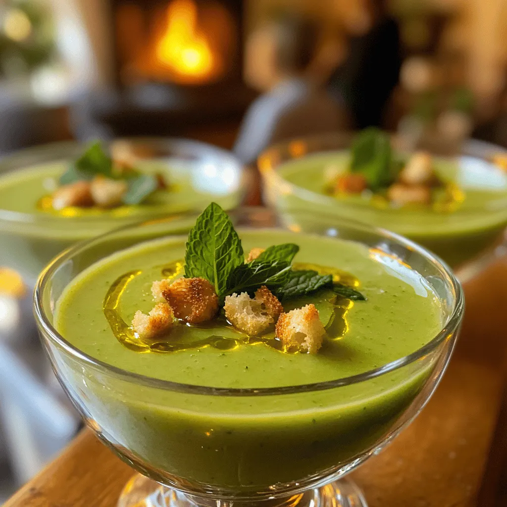 To make soupe froide de concombre et menthe, you need simple, fresh ingredients. The main star is the cucumber. I use four medium cucumbers. Peel and chop them to bring out their light flavor. Fresh cucumbers add a crisp bite that cools you down.