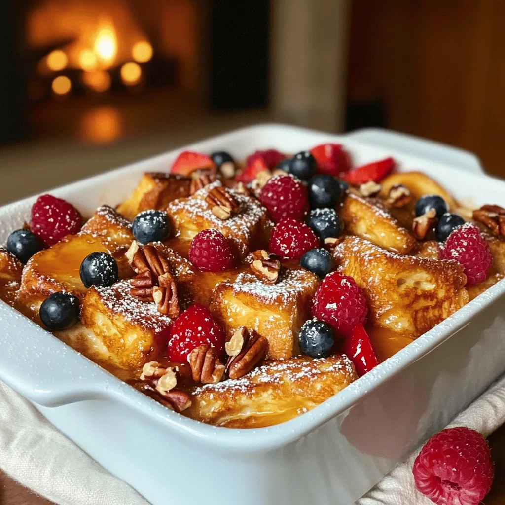 To create a great brioche French toast casserole, you need a few key ingredients. The star is, of course, brioche bread. This soft bread holds the custard well and gives a rich flavor. You also need eggs, milk, and cream to make the egg custard for French toast casserole. These will make it creamy and delicious.