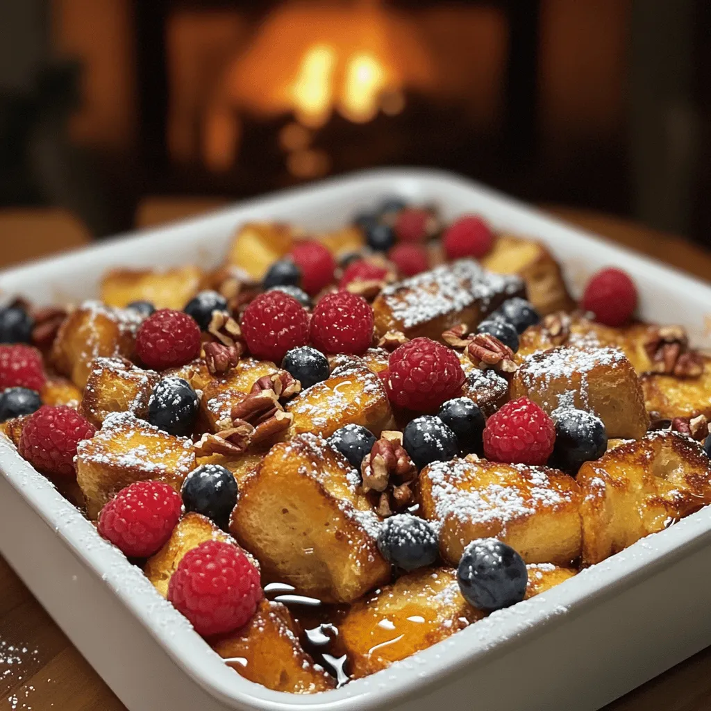 To create a great brioche French toast casserole, you need a few key ingredients. The star is, of course, brioche bread. This soft bread holds the custard well and gives a rich flavor. You also need eggs, milk, and cream to make the egg custard for French toast casserole. These will make it creamy and delicious.