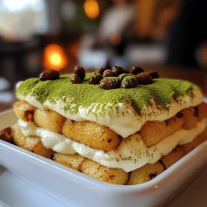 To make matcha tiramisu, you start with some classic tiramisu ingredients. The main ones are mascarpone cheese, heavy cream, and ladyfinger cookies. You also need powdered sugar and vanilla extract. These items create a rich and creamy base.