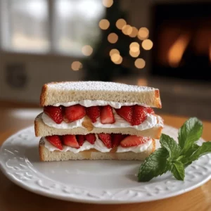 To make a delicious strawberry sando, you need a few key ingredients. The main items are fresh strawberries, sweet cream, and soft bread.