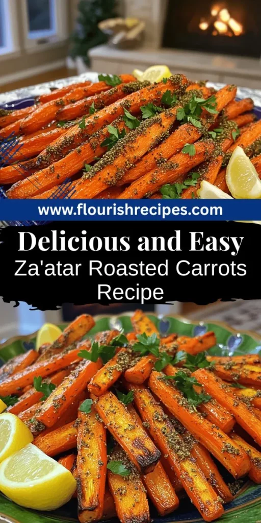 Elevate your meals with this za’atar roasted carrots recipe that's as flavorful as it is easy to prepare! Discover how the aromatic za’atar spice blend transforms simple carrots into a gourmet dish. From selecting the freshest carrots to perfect roasting techniques, this guide covers everything you need. Join the culinary adventure, explore variations, and impress your guests! Click through for the complete recipe and make your next meal memorable!
