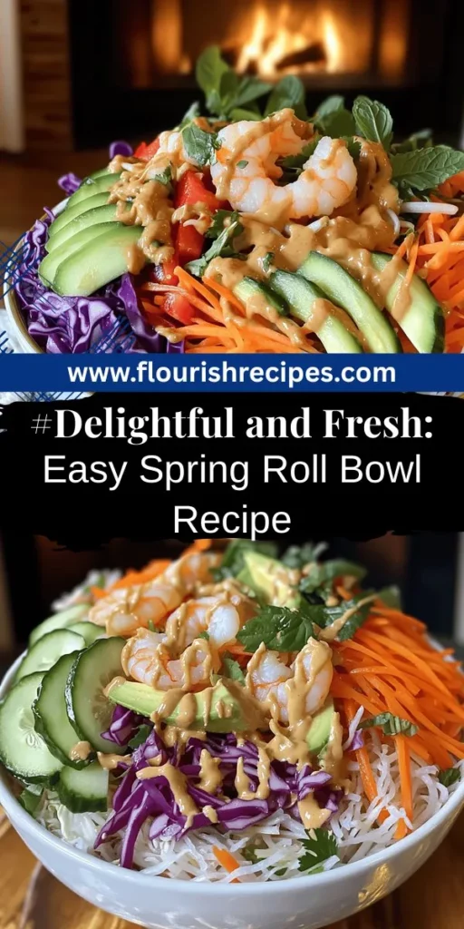 Discover the vibrant world of spring roll bowls, a fresh and flavorful delight that combines the best of taste and nutrition! In this article, you’ll learn how to create these colorful meals at home, packed with crispy veggies and your choice of protein. Perfect for any occasion, spring roll bowls are easy to customize for your dietary needs. Click through for full recipes and tips to impress your guests and enjoy delicious meals any day of the week!