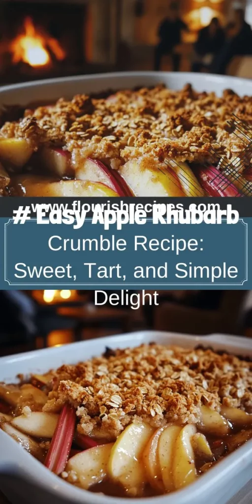 Indulge in the sweet and tangy flavors of Crumble Pomme Rhubarbe with this easy recipe that's perfect for any home cook! Combining fresh apples and rhubarb, this delightful dessert features a crunchy topping that will wow your family and friends. From selecting the best ingredients to perfecting your crumble texture, I’ll guide you through each step. Click through to explore the full recipe and impress your guests with this scrumptious treat!