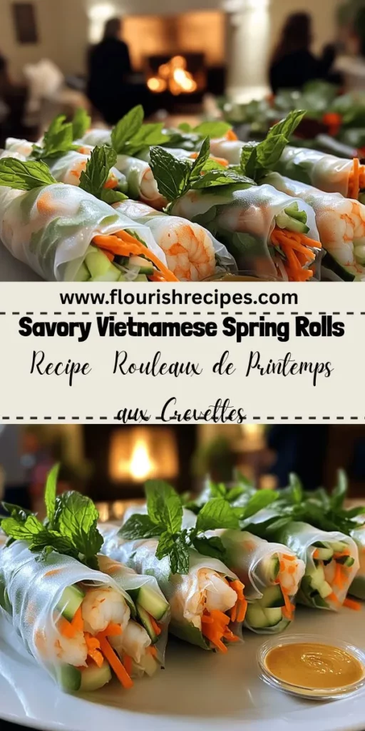 Discover the delicious world of savory Rouleaux de Printemps aux Crevettes with our easy-to-follow recipe! These Vietnamese spring rolls are light, fresh, and bursting with flavor, perfect for any gathering or a delightful snack. Learn how to roll the perfect spring rolls with shrimp and vibrant veggies, along with fun variations to impress your loved ones. Click through to explore the complete recipe and make these tasty rolls at home!
