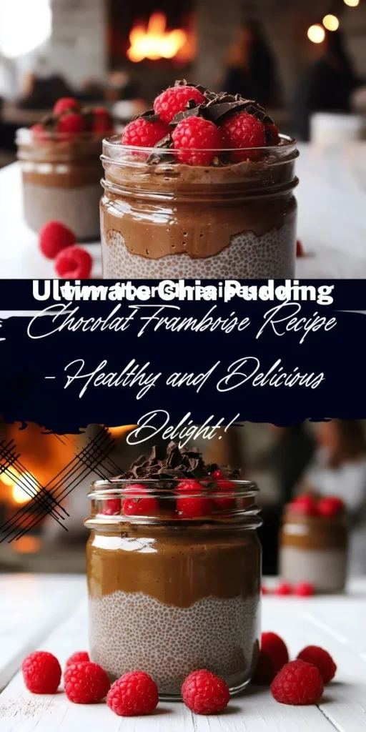 Indulge in a rich and healthy treat with Chia Pudding Chocolat Framboise! This easy-to-make dessert combines the superfood power of chia seeds with luscious chocolate and fresh raspberries, creating a delightful flavor explosion. Discover a step-by-step recipe, handy tips, and delicious variations to personalize your pudding. Click through to explore this nutritious dessert that’s perfect for a snack or breakfast!