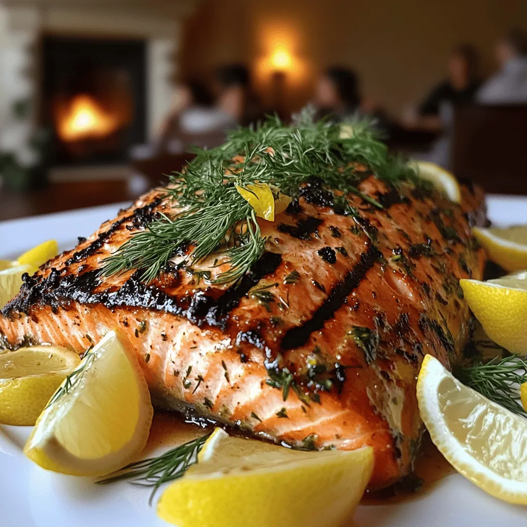 To make a lemon herb grilled salmon recipe, you need some simple, fresh ingredients. The main item is salmon. You can use four fillets, each about six ounces. Salmon is rich in omega-3 fatty acids, which are very good for your heart.