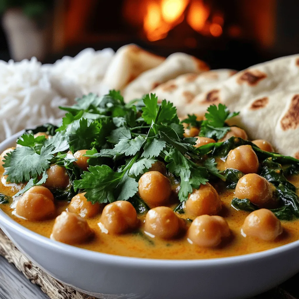 The main ingredients for curry de pois chiches rapide are simple and easy to find. You need two cans of chickpeas. These provide protein and fiber. You also need one can of coconut milk. This adds creaminess and richness to the dish.
