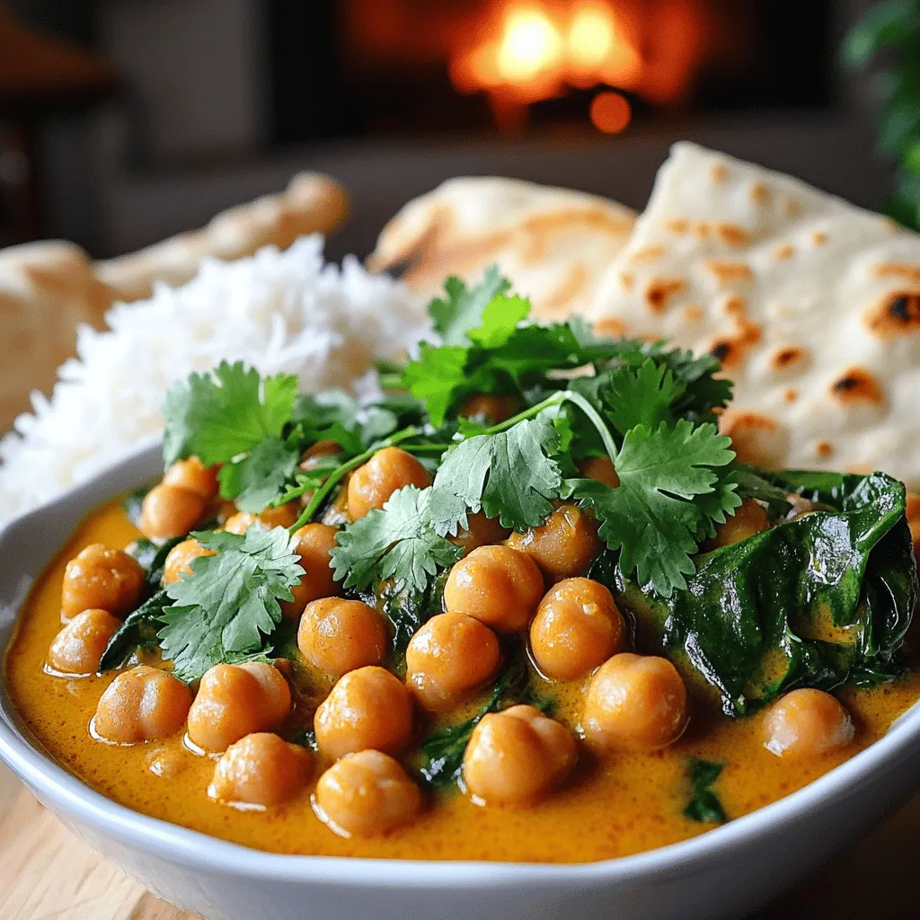 The main ingredients for curry de pois chiches rapide are simple and easy to find. You need two cans of chickpeas. These provide protein and fiber. You also need one can of coconut milk. This adds creaminess and richness to the dish.