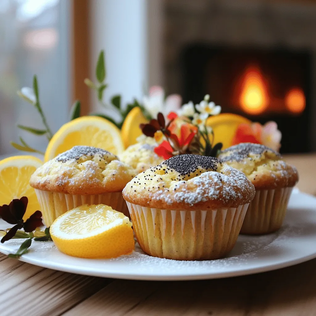 Lemon poppy seed muffins need simple, fresh ingredients. The main ones are flour, sugar, butter, and eggs. Each one plays a vital role in the texture and taste.