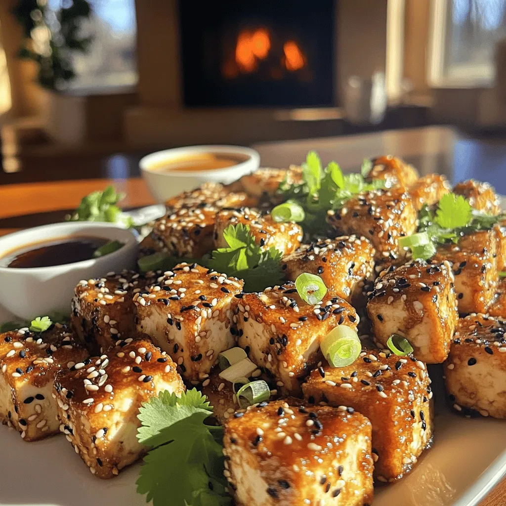 To make Tofu Croustillant au Sésame, you need simple and fresh ingredients. The main star is firm tofu. I prefer this type because it holds its shape well and crisps up nicely. You should press it to remove excess water before cooking.