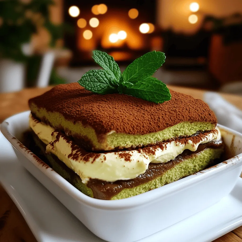 To make a great matcha tiramisu, you need simple yet special ingredients. First, mascarpone cheese is key. It gives the dessert a rich and creamy texture. You will also need heavy cream to add lightness. The sweet touch comes from powdered sugar, which balances the flavors.