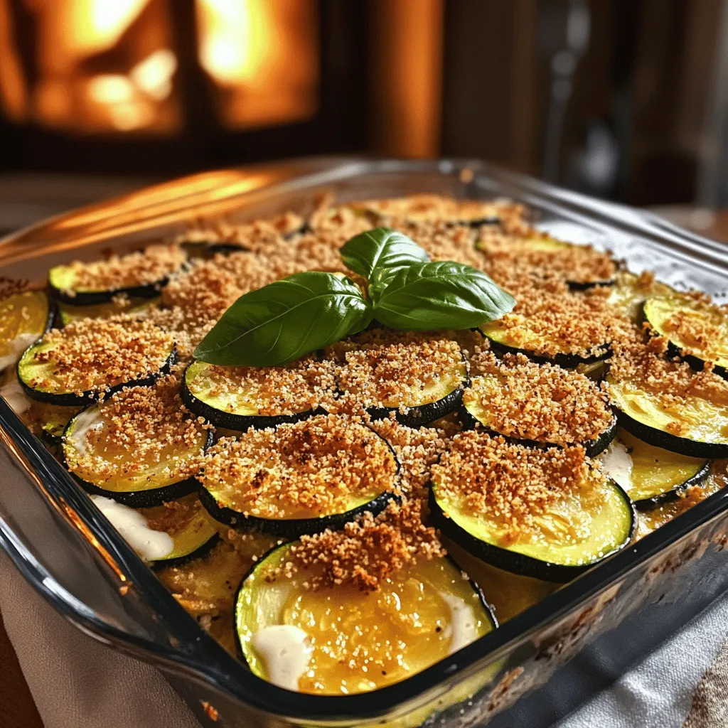 For a tasty gratin de courgettes légers, you need just a few key ingredients. The star of this dish is the zucchini. I recommend using medium-sized zucchini for the best flavor and texture. Thinly slice them for even cooking.