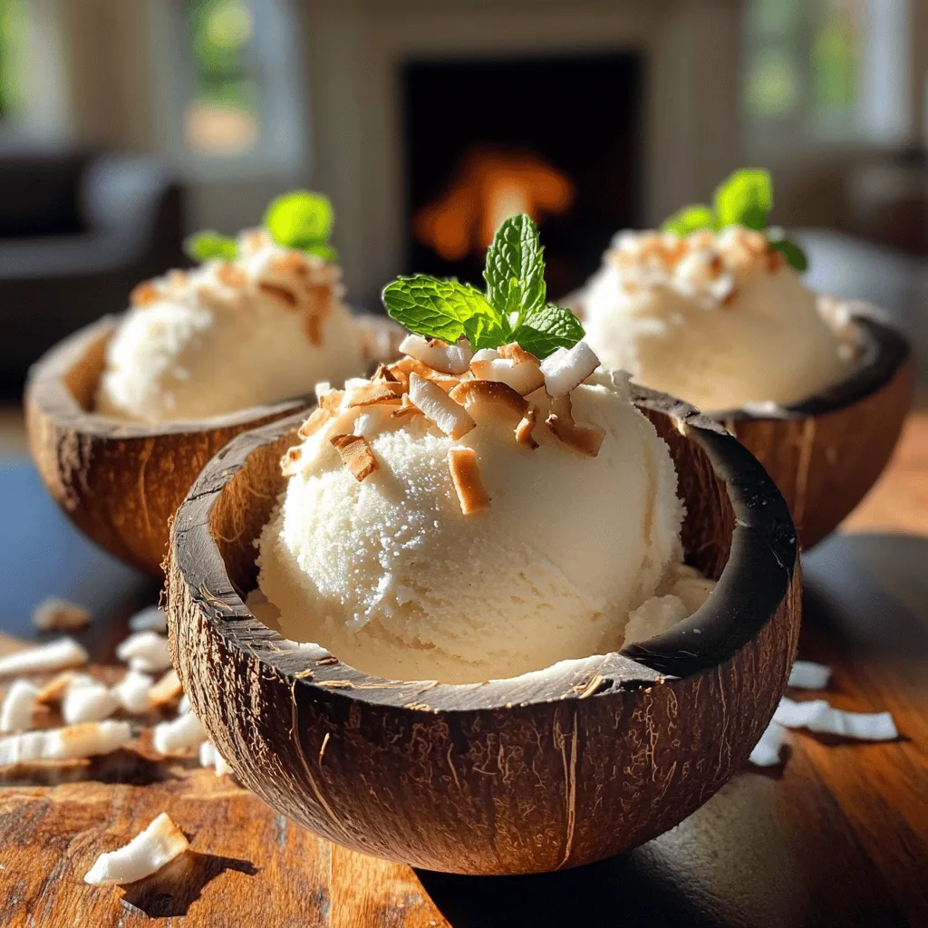 To make Glace Maison à la Noix de Coco, you need a few key ingredients. The main ones are coconut milk, shredded coconut, and sugar. These ingredients create a creamy dessert that tastes like a tropical getaway. Here’s a closer look at what you need.