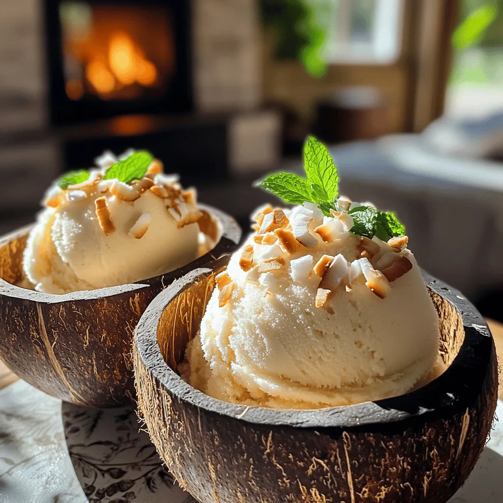 To make Glace Maison à la Noix de Coco, you need a few key ingredients. The main ones are coconut milk, shredded coconut, and sugar. These ingredients create a creamy dessert that tastes like a tropical getaway. Here’s a closer look at what you need.