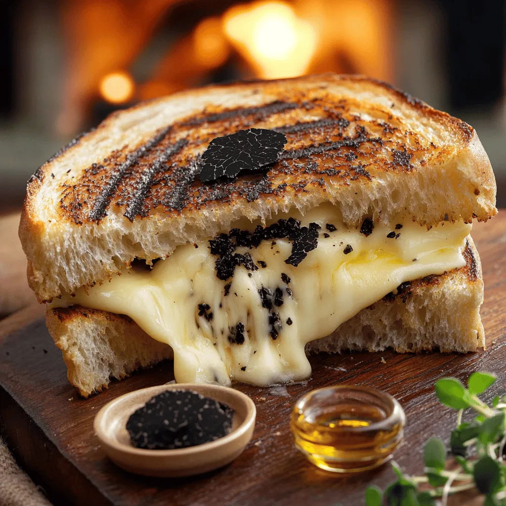 To make a great Grilled Cheese à la Truffe, you need the right ingredients. Each adds a unique touch.