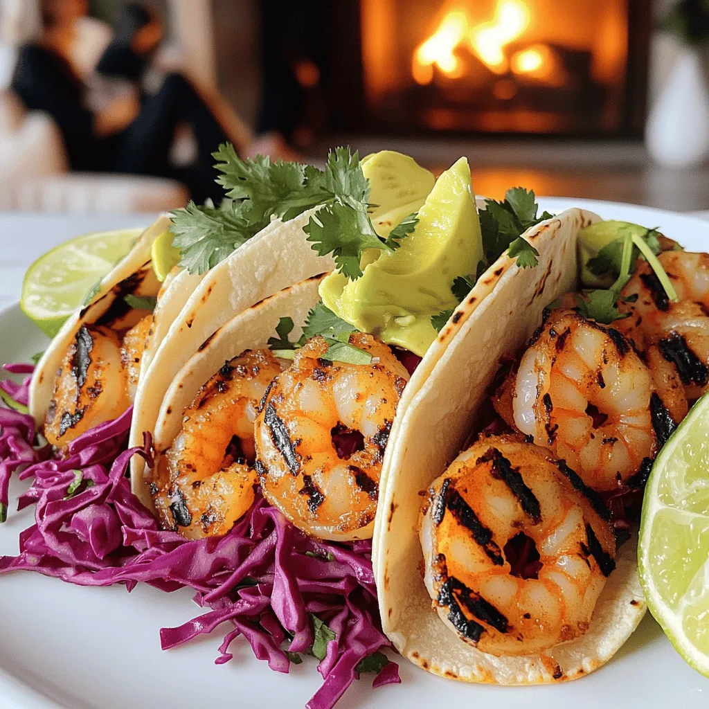 To make tacos de crevettes grillés, you need fresh shrimp. I use one pound of large shrimp, peeled and deveined. The shrimp must be juicy and firm. Always buy shrimp from a trusted source. Look for shrimp with a clean smell.